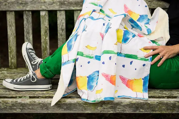 Turn kids artwork into gifts: blanket