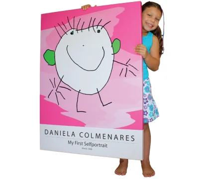 Turn kids artwork into gifts: wall art