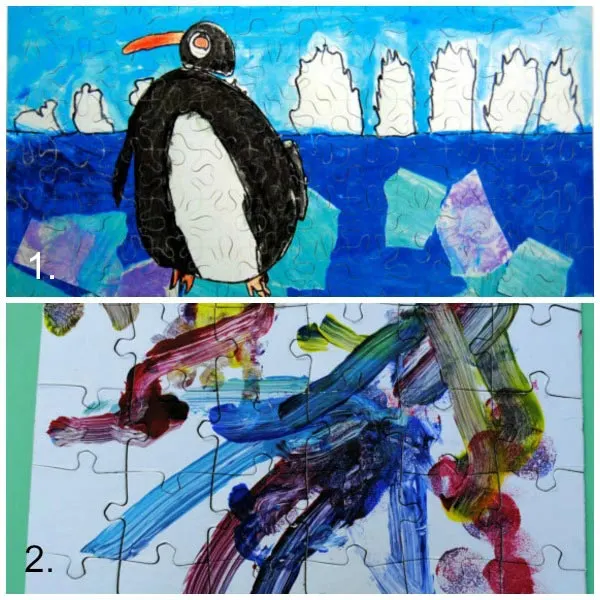 Turn kids artwork into gifts: puzzles
