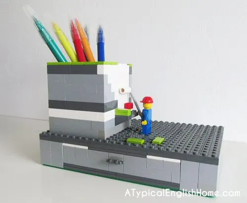 DIY pencil & crayon holder