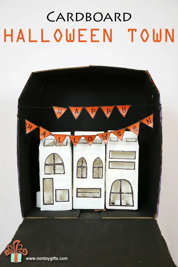 Cardboard Halloween Town