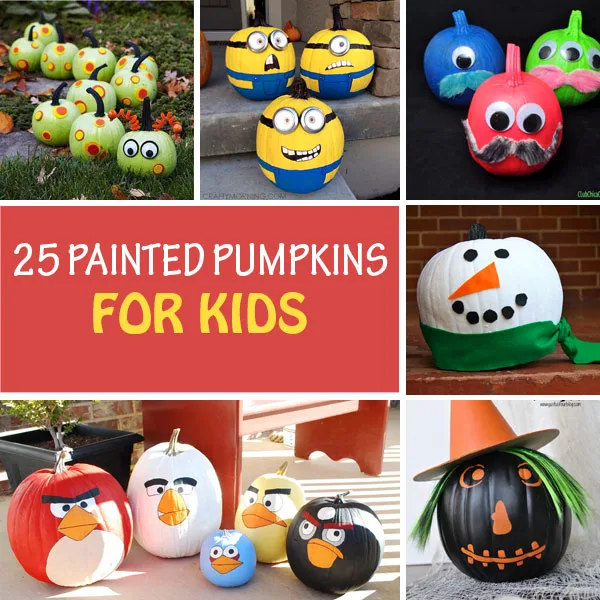 25 painted pumpkins for kids to try this Halloween