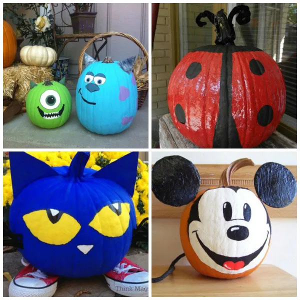25 painted pumpkins for kids. Looking for carving alternative this Halloween?