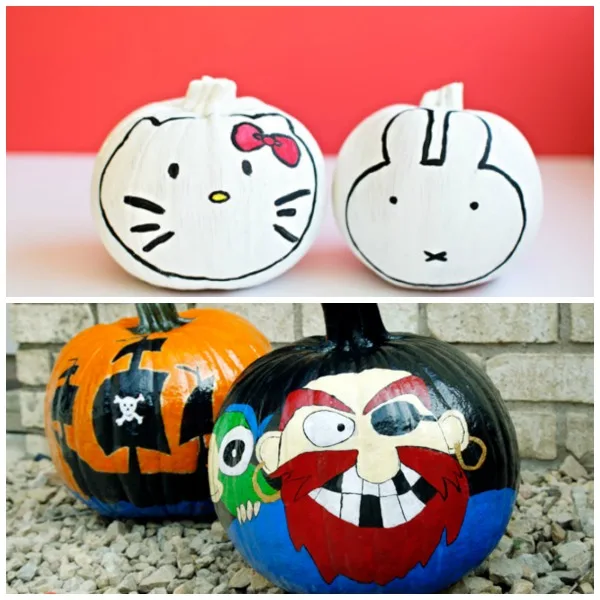 25 painted pumpkins for kids. Looking for carving alternative this Halloween?