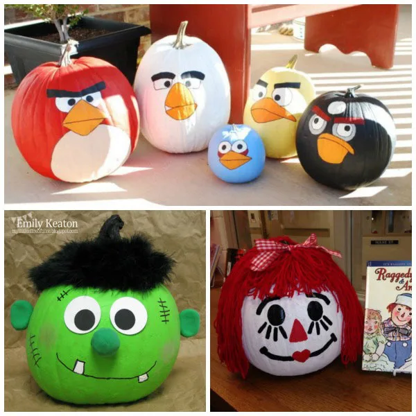 25 painted pumpkins for kids. Looking for carving alternative this Halloween?