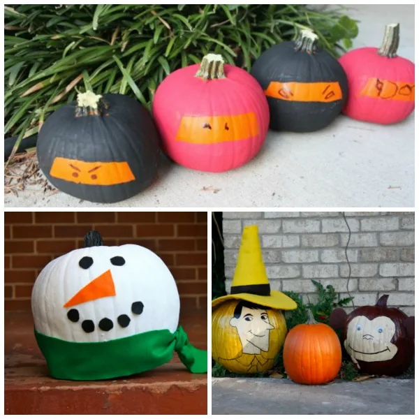 25 painted pumpkins for kids. Looking for carving alternative this Halloween?