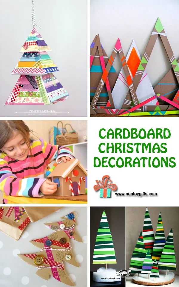 Cardboard Christmas Decorations - at Non Toy Gifts