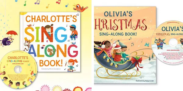 Personalized gifts for kids: books and sing along CDs