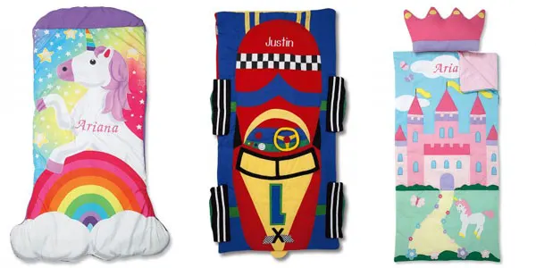 Personalized gifts for kids: sleeping bags