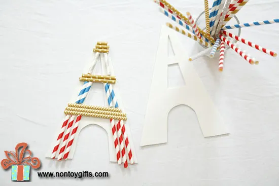 Kid Made Christmas Ornaments : The Eiffel Tower - at Non Toy Gifts