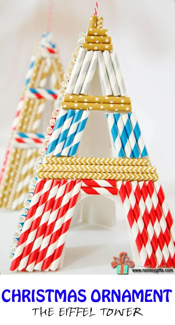 Kid Made Christmas Ornaments : The Eiffel Tower - at Non Toy Gifts