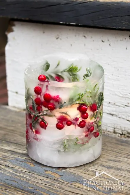 Make ice lanterns - one of the 20 outdoor snow activities for kids. Be prepared for that snowy day when school is off and kids want to go outside and play. This list of snow and ice activities for kids of all ages is just what you need for any winter day. | at Non Toy Gifts