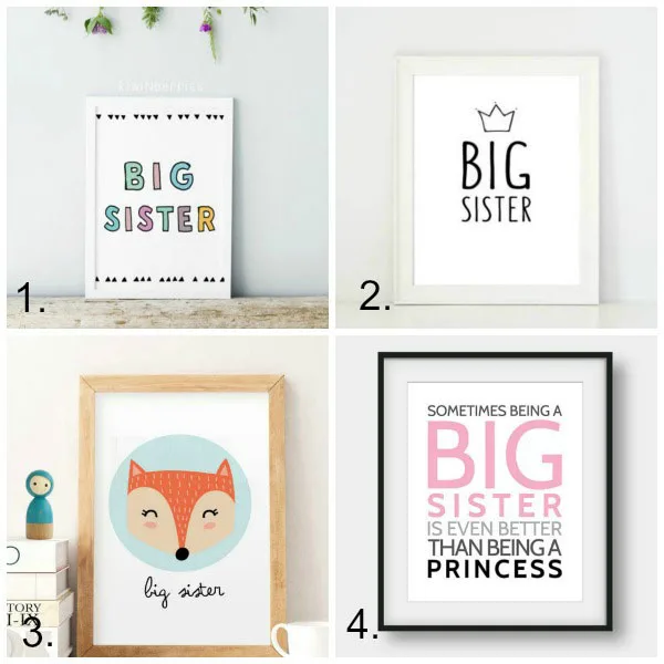 Big sister gift ideas: art print