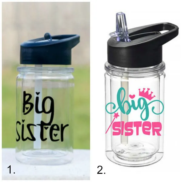 Big sister gift ideas: water bottles