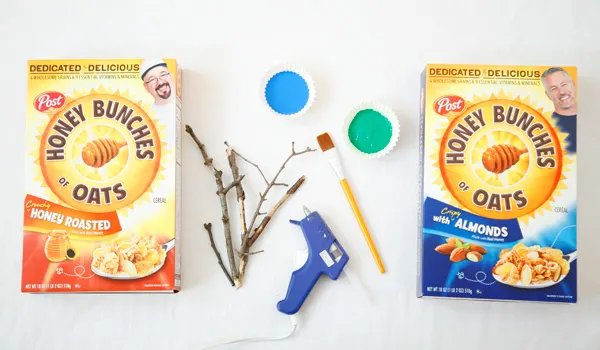 Use twigs and cereals for a flower craft for kids. Adorable spring or summer craft. |at Non Toy Gifts