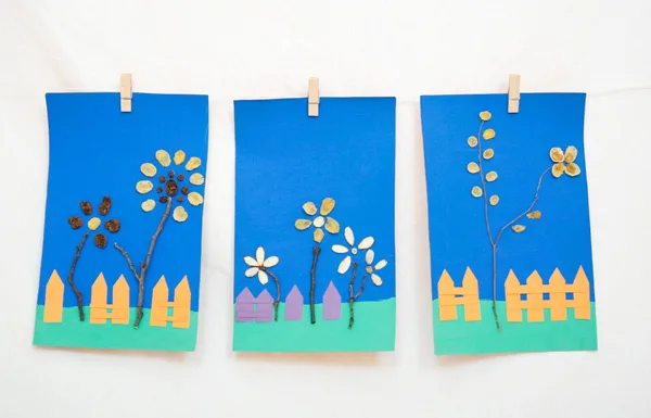 Twig and cereal craft for kids that brings together nature elements and food art. It's a fun spring craft or an Earth Day activity. |at Non Toy Gifts