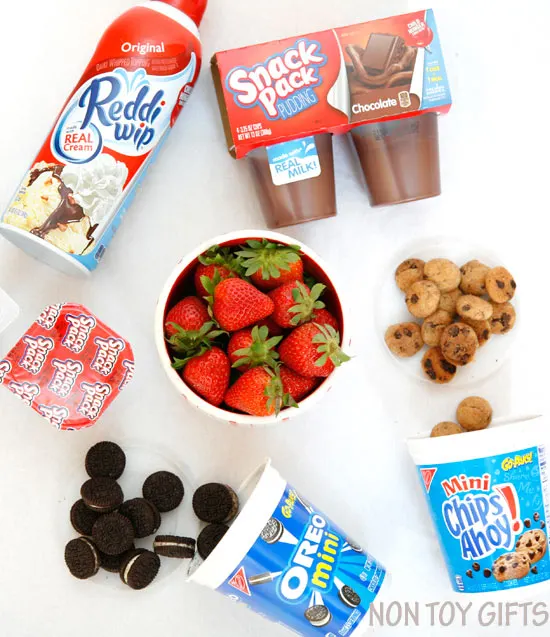 Chocolate and strawberry treats on the go