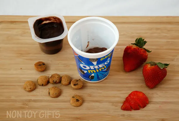 Chocolate and strawberry treats on the go