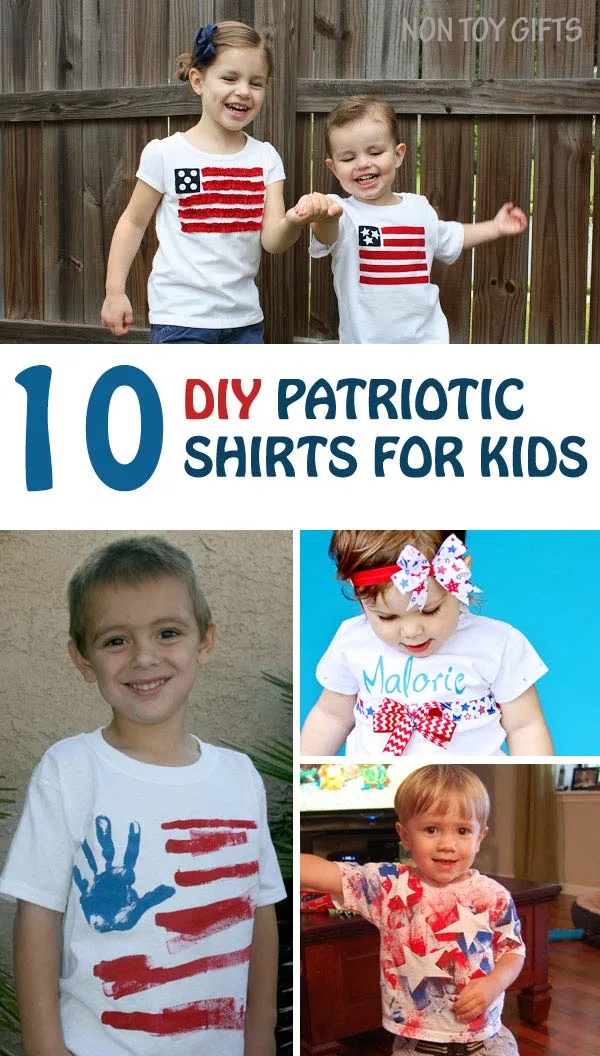 DIY patriotic shirts kids