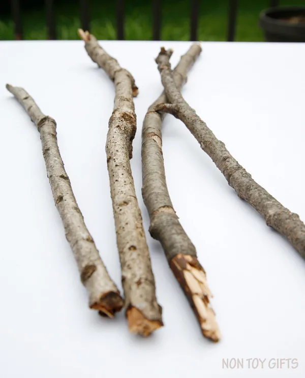 Start your summer craft with a nature walk and gather a few twigs