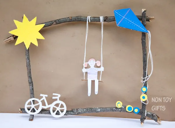 Summer twig craft for kids