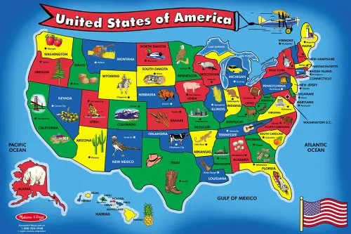 Great patriotic gifts for kids. Use this list for 4th of July or Memorial Day. Spend quality time with your family while learning about the USA history and geography. | at Non Toy Gifts