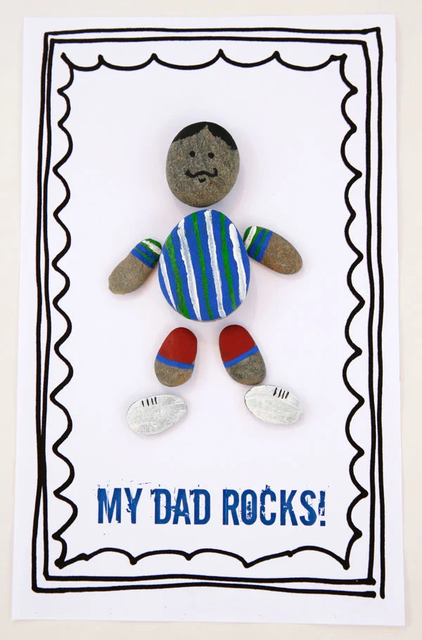Dad rocks craft for Fathers Day