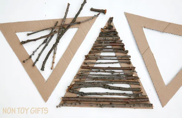 build pyramids with nature elements