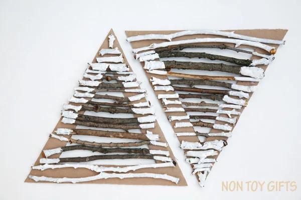 build pyramids with nature elements
