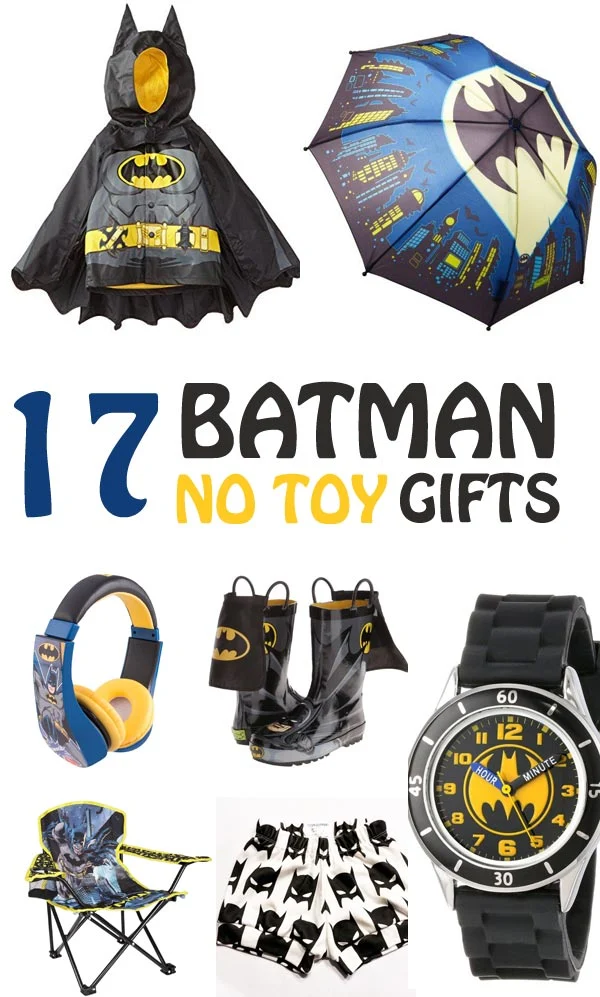 Batman gifts for kids that any superhero fans would love to receive for their birthday or Christmas. Games, practical gifts and more. | at Non-Toy Gifts