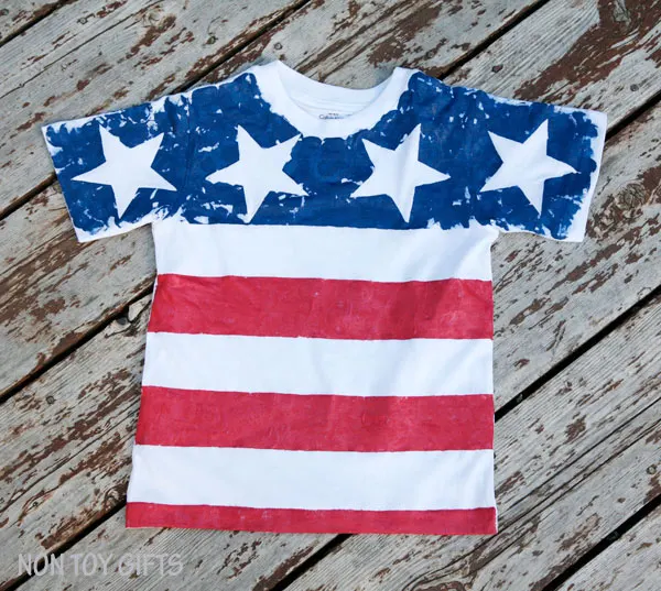 diy flag shirts for kids to make