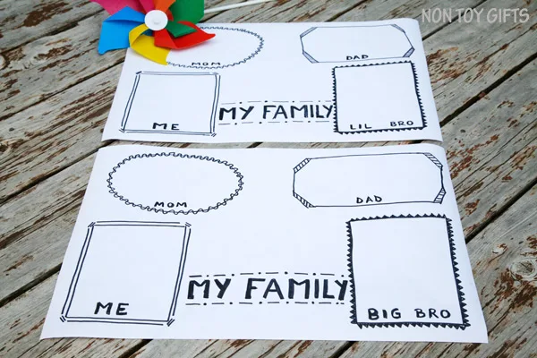 DIY doodle placemats for kids