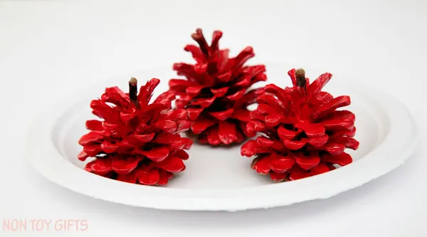 pinecone apple craft for kids
