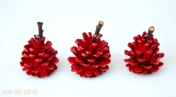 pinecone apple craft for kids