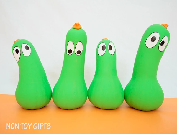 Butternut squash creatures -a fun fall craft to make with kids. | at Non Toy Gifts