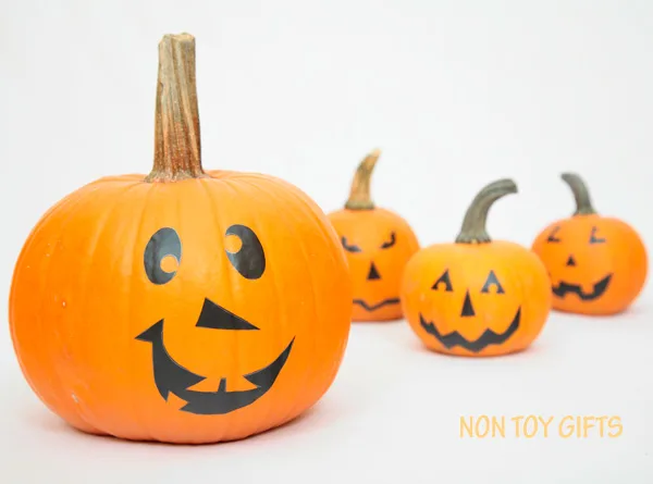 No-carve pumpkin faces for kids