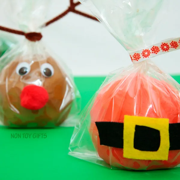 Christmas play dough - Santa.