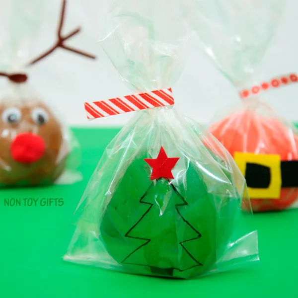 Christmas tree play dough