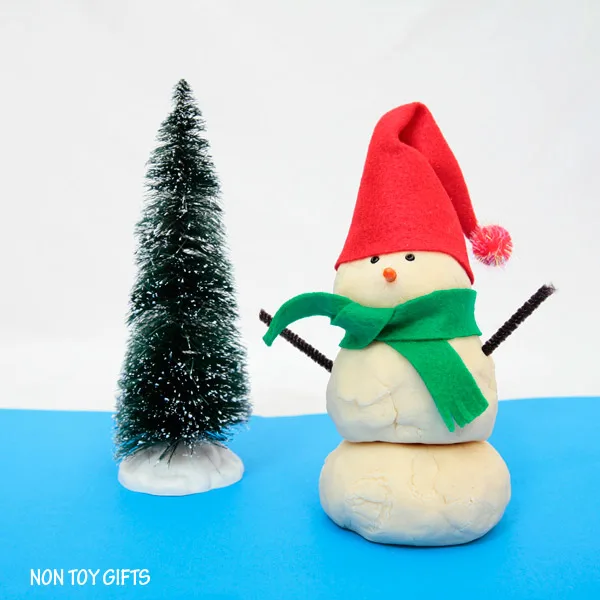 Play dough snowman kit for kids. Fun winter activity. Handmade book-inspired gift. | at Non-Toy GIfts