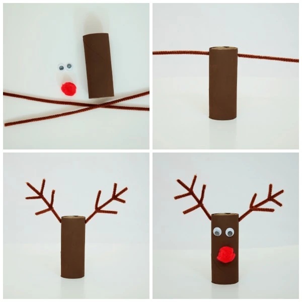 How to make a reindeer paper roll craft