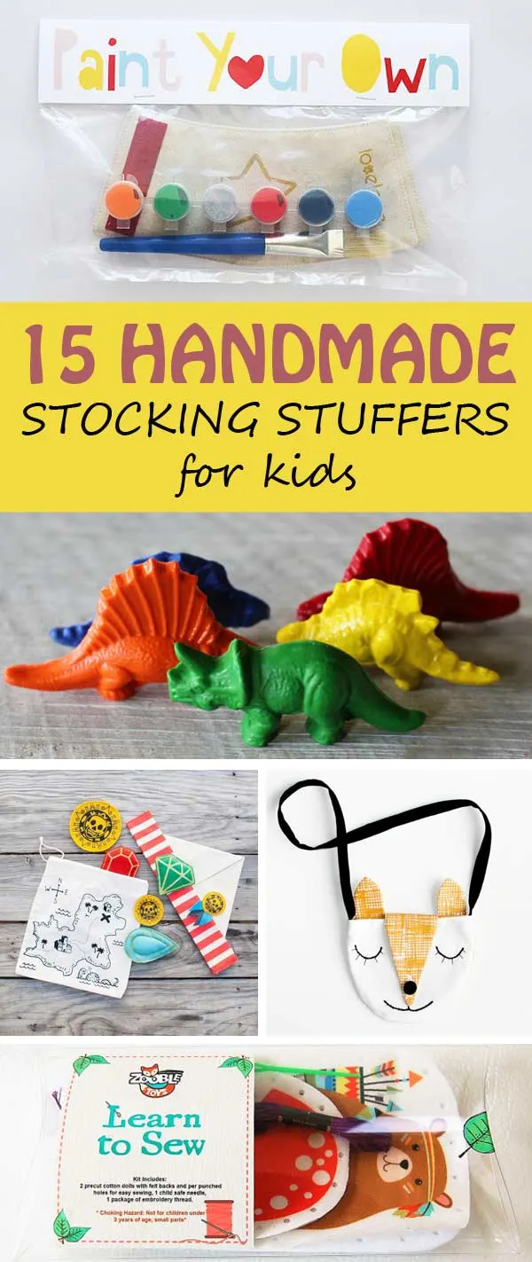 15 handmade stocking stuffers to get for your kids this Christmas. Fun and affordable. | at Non-Toy Gifts