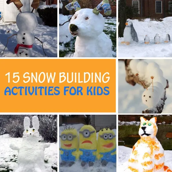Snow building activities for kids to try this winter