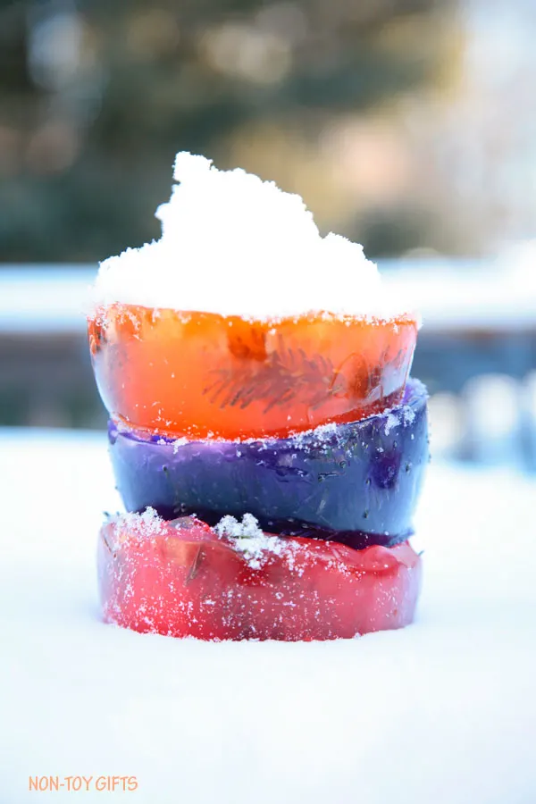 Ice bowls - winter activity for kids