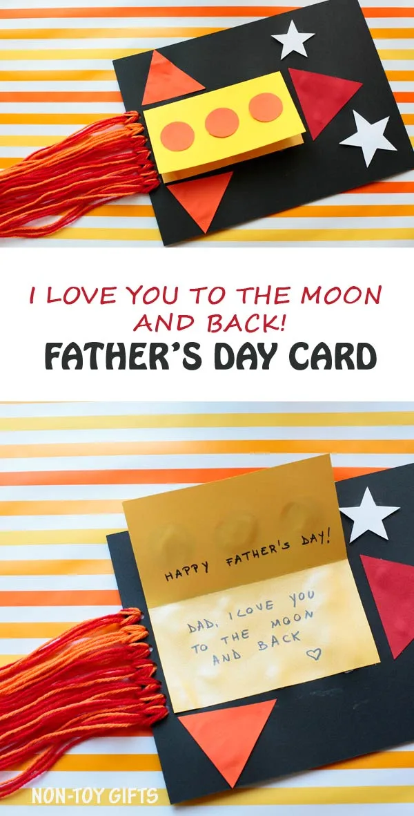 DIY Father' Day rocket card