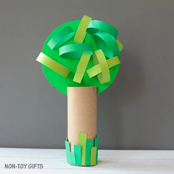 Four season paper roll tree craft summer