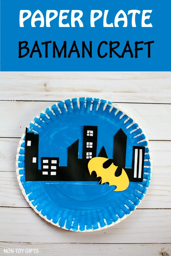 Kids who are into superheroes will love making this paper plate Batman craft that moves to save Gotham City. Fun superhero craft for boys