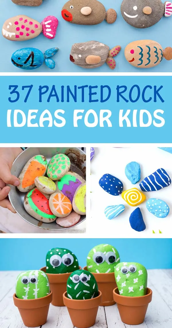 Painted rock ideas for kids