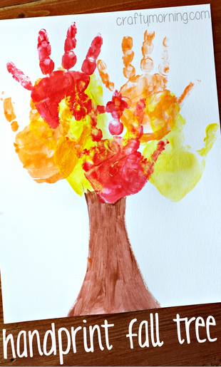 handprint fall tree