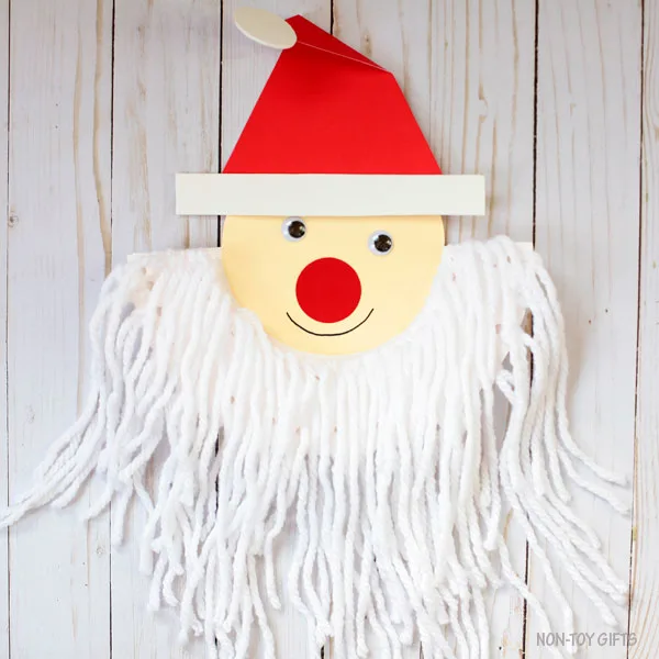 Santa beard craft for Christmas