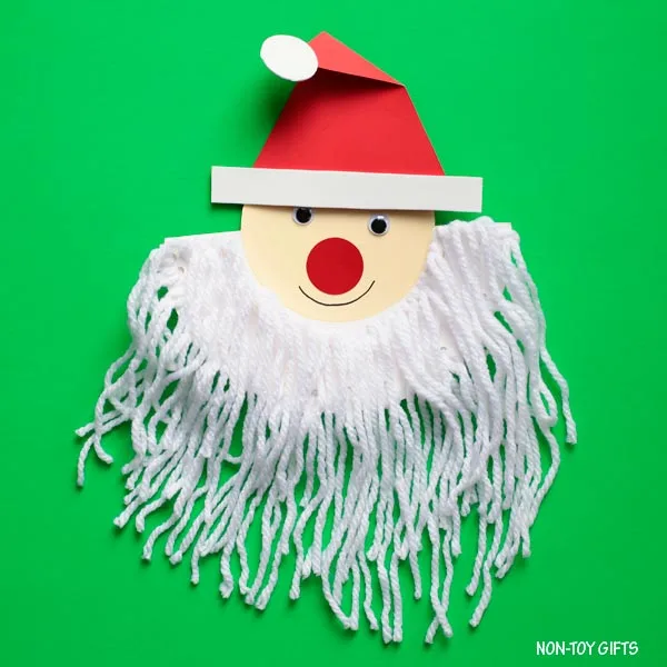 Easy Santa beard craft for kids
